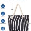 Oversized Waterproof Sandproof Beach Bag with Pockets for Travel, Gym, Swim and Beach Essentials - Image 6