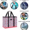 SCOUT 3 Girls Bag - Extra Large Utility Tote Bags For Women With Zipper - Sandproof Beach Tote Bag, Pool Bag, Travel Bag - Image 2