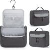 BAGSMART Travel Toiletry Bag for Men, Hanging Toiletry Bag for Mens Traveling, Outdoor Activities, Bathroom Shaving, Travel Essentials Dopp Kit Organizer 360 Swivel Hook Water Resistant, Black