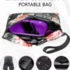 Storage Bag with Combination Lock, Water Resistant Carbon Lining Portable Bag File Organizer Enduring Travel Bag Durable and Stylish Great Gift for Men Women (Flower) - Image 4