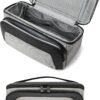 BAGSMART Toiletry Bag for Men, Wide Opening Travel Bag for Toiletries, Dopp Kit Water Resistant Shaving Hygiene Bag for Bathroom Shower, Toiletries Accessories,Travel Essentials-Gray