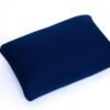 Cushie Pillows Travel Microbead Squishy Pillow for Neck Pain - 13.5 x 10 inches Rectangle - Navy Blue