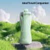 Collapsible Water Bottle, Silicone Foldable Water Bottles For Travel, Easy-To-Carry Design And Compact Size, BPA Free, 20 oz (Green) - Image 6