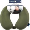 Brookstone Memory Foam Travel Neck Pillow for Vacations, Airplanes, Trains, Buses, and Cars, Size One Size, Olive - Image 6