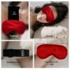 KOPI-Travel Blanket and Pillow. The Most Complete and Premium Travel Set with Pillow Memory Foam, Sleep mask, and More, Including a complimentary Soft Blanket, Wine Red, Gifts for Women and Men. - Image 4