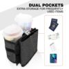 Perilogics Luggage Travel Cup Holder Hands Free Drink Caddy for Suitcase Handle. Perfect Airplane Travel Essential Accessory Gift for Frequent Traveler, Flight Attendant or with Children (Dark Gray) - Image 6