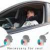 KIKIMO Travel Pillow for Tesla Model 3/Y/S/X Accessories, Memory Foam Neck Pillow for Airplane/Car/Office&Home Rest Use, Head Support Comfortable Portable Travel Pillows Kit - Image 3