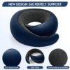 2024 New Memory Foam Travel Neck Pillow for Airplanes，Ultimate Comfort and Support, Ideal for Airplane and Car Travel ，Compact, Convenient, and Versatile Airplane Sleeping Pillow. - Image 4