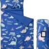 Morais Toddler Nap Mat with Removable Pillow and Blanket,Lightweight,Soft,Perfect for Kids Preschool, Daycare, Travel Sleeping Bag Boys and Girls