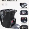 LOVEVOOK Laptop Backpack for Women, 15.6 Inch Travel Backpack with Laptop Compartment, Water Resistant Work Backpack for Teacher Nurse Doctor, Anti-theft Computer Bag with Charger, Black - Image 2