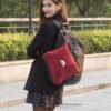 BlueHills Premium Soft Travel Blanket Pillow Airplane Blanket Packed in Soft Bag Pillowcase with Hand Luggage Belt and Backpack Clip, Compact Pack Large Blanket for Any Travel (Red T001) - Image 6