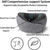 Travel Pillow 100% Pure Memory Foam,New Ergonomic Design 360°Adjustable Soft Neck Pillow,Travel Neck Pillow for Car and Airplane Travel,Neck Pillow for Traveling with Eye Masks and Earplugs(Grey) - Image 4