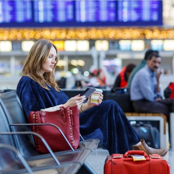 Tirrinia Travel Blanket Airplane Office Poncho 4 in 1 Premium Cozy Fleece Portable Poncho Blankets with Built-in Bag, Pocket - Image 2