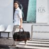 Litvyak Duffle Bag for Travel,Carry on Bag Travel Bags for Men Canvas Duffel Bag Overnight Weekend Gym Bag Carry On Luggage Bags Black - Image 2