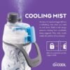 O2COOL Insulated Mist N' Sip Water Bottle - 20 oz, Soccer (HMLDP07) - Image 4