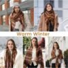 Premillow Scarfs for Women - Women's Winter Scarf, Fashion Blanket Scarf, Warm Plaid Scarfs Soft Large Wrap Shawl Scarves - Image 6