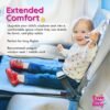 Toddler Airplane Bed - The Ultimate Airplane Travel Essentials for Kids | Airplane Seat Extender for Kids | Premium Airplane Bed for Toddlers - Blue - Image 2