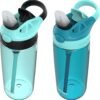 Contigo Aubrey Leak-Proof Spill-Proof Water Bottle, 20oz. 2 Pack, Jade/Licorice & Juniper/Jade - Image 2