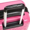 Amazon Basics Expandable Geometric Travel Luggage - 21.7-inch Suitcase With Four Spinner Wheels and Built-In TSA Lock, Pink - Image 4