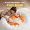 Bedsure Cute Egg Knit Throw Blanket Soft Warm Fuzzy Lightweight Travel Blankets Cozy All-Season Ivory Funny Blanket for Daughter Adults Students Teen Gifts Blanket 60x70 inch - Image 3