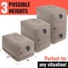 Koala Kloud 3 Height Travel Foot Rest - Gray Inflatable Foot Rest Pillow, Airplane Footrest for Flights, Car Seat, Airplane Bed for Toddler Airplane Travel Essentials Kids Accessories - Image 3
