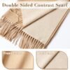 maamgic Womens Cashmere Scarf Large Pashmina Shawls and Wraps Light Blanket Scarf for Evening Dress Warm Daily Travel Office - Image 2