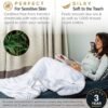 Weighted Blanket for Kids and Adults, 7 lbs, Small Weighted Blanket for Travel/Home, Soft Bamboo Viscose, 40x60 inches, Machine Washable, White - Image 4