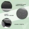 Travel Pillow, Neck Travel Pillow, Memory Foam Neck Travel Pillow, for Airplane Sleeping Neck Support,A Versatile and Exquisite Neck Pillow (Gray) - Image 7