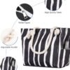 Oversized Waterproof Sandproof Beach Bag with Pockets for Travel, Gym, Swim and Beach Essentials - Image 4