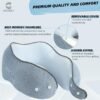Travel Neck Pillow - Compressible Medium Firm Memory Foam Pillow with 2-in-1 Silky Washable Pillowcase, Carry Bag Included, Ideal for Airplane, Car, Home, and Office,Travel Essential. - Image 7