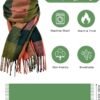 Scarf for Women - Women's Fall Winter Scarfs, Classical Scottish Checked Long Shawl Wrap Scarf, Warm Scarves for Women - Image 3