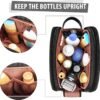 Travel Toiletry Bag for Men, Large Hanging Toiletries Organizer Bags, Cruise Ship Essentials, Water-resistant Shaving Case, PU Leather Makeup Accessories, Cosmetic Dopp Kit, Black - Image 5