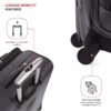 SwissGear Sion Softside Expandable Luggage, Dark Grey, Checked-Medium 25-Inch - Image 2