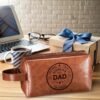 Travel Toiletry Bag for Man PU Leather Toiletry Bag with Gift Box Men Travel Essential Makeup Bag Toiletry Bathroom Travel Accessories Dopp Kit for Dad Birthday Gift Christmas New Year Gift - Image 7