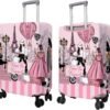 Travel Luggage Cover Suitcase Protector Fits 18-32 Inch Luggage Wheel Covers Patterned Travel Related Items Flower Luggage Protector Elastic Luggage Anti-scratch Suitcase Cover M - Image 2