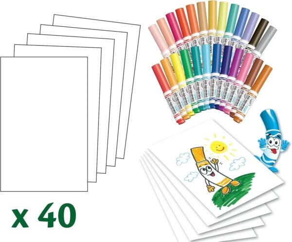 Crayola Pip Squeaks Marker Set (65ct), Mini Washable Markers for Kids, Kids Art Supplies for School, Kids Travel Activity, 4+ - Image 5