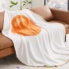 Bedsure Cute Egg Knit Throw Blanket Soft Warm Fuzzy Lightweight Travel Blankets Cozy All-Season Ivory Funny Blanket for Daughter Adults Students Teen Gifts Blanket 60x70 inch - Image 6
