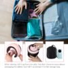 Fly Neck Pillow,Travel Neck Pillows for Airplanes, Neck Pillow Airplane,Travel Pillow, 100% Pure Memory Foam Travel Neck Pillow for Sleeping Adult Travel Pillow Pink - Image 4