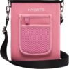 Travel Water Bottle | Flat Water Bottle With Strap | Leak Proof Slim Water Bottles For Travel | BPA Free Water Flask | Ultimate Square Water Bottle With Sleve 18 oz (Rose Pink) - Image 8