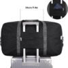 28 inch Large Travel Duffel Bag Foldable Weekender Packable Lightweight Luggage Bag Overnight for Women and Men 85L (Black) - Image 3