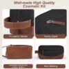 Travel Toiletry Bag for Men, Hanging Toiletry Organizer, Water Resistant Shaving Kit with Large Capacity for Travel Accessories (Black) - Image 2