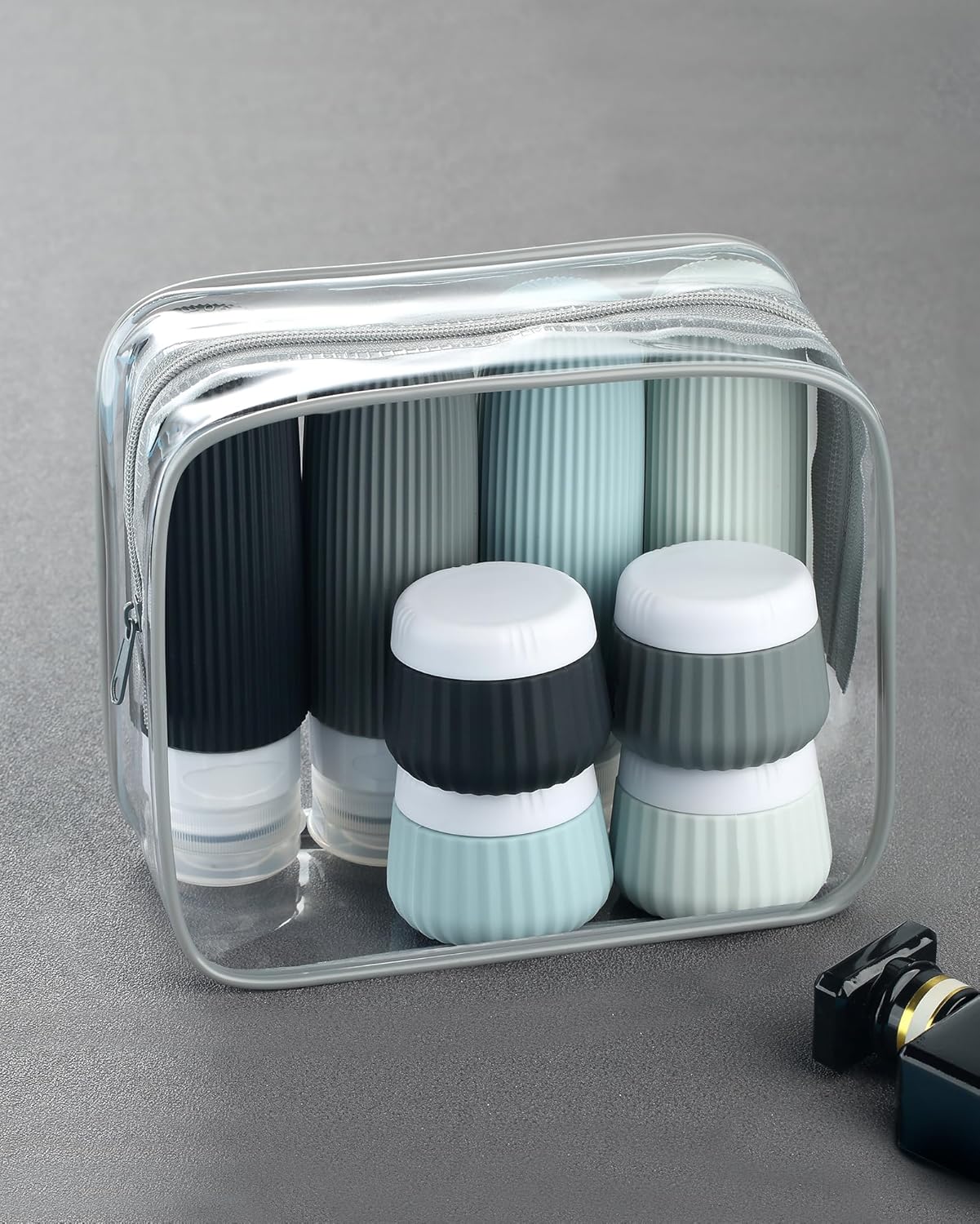 Travel Bottles for Toiletries 8 Pack, Tsa Approved Travel Size Toiletries 3 oz, Travel Containers for Toiletries, with Clear Bag, Leak Proof Silicone Squeezable Travel Essentials Creams Jars - Image 6