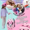 Disney Stitch Foldable Suitcase for Girls - Minnie Mouse Wheeled Cabin Bag with Handle for Travel - Image 5