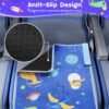 Toddler Airplane Bed, Airplane Seat Extender for Kids, Toddler Airplane Travel Essentials, Portable Toddler Travel Plane Bed, Airplane Footrest Hammock Flight Must Haves for Kids Baby - Image 4