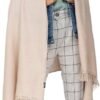 likemary Pashmina Shawls and Wraps for Women - Travel Blanket Scarf - Warm & Large Wool Wrap - Handmade Gift - Beige Fawn Scarf