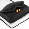 Lewis N. Clark Ultimate Comfort Set + Portable Travel Kit for Airplane, Includes Inflatable Pillow + Zippered Carrying Case, Cozy Fleece Blanket, Eye Mask for Sleeping & Foam Ear Plugs, Black - Image 6