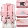 Travel Backpack for Women, 50L Carry On Backpack, Extra Large Expandable Travel Bag, 17 Inch TSA Flight Approved Luggage Travel Backpack Personal Item Size with USB, Teacher Traveling Backpack, Pink - Image 6