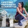 Survivor Filter 1L Clear Collapsible Water Bottles - Travel, Hiking, Foldable, BPA-Free - 2 x 33oz - Image 6