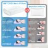 Cervical Neck Pillow for Pain Relief - 4-Layer Adjustable Contour Memory Foam Cooling Pillow for Sleeping, Cooling Ergonomic Pillow for Side Back Stomach Sleepers, Sandwich Pillow Queen Size - Image 7