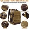 Travel Backpack for Men Carry On Backpack Flight Approved Personal Item Backpack, 17 inch Laptop Backpack Casual Daypack Weekender Business Hiking Backpack, Brown - Image 6